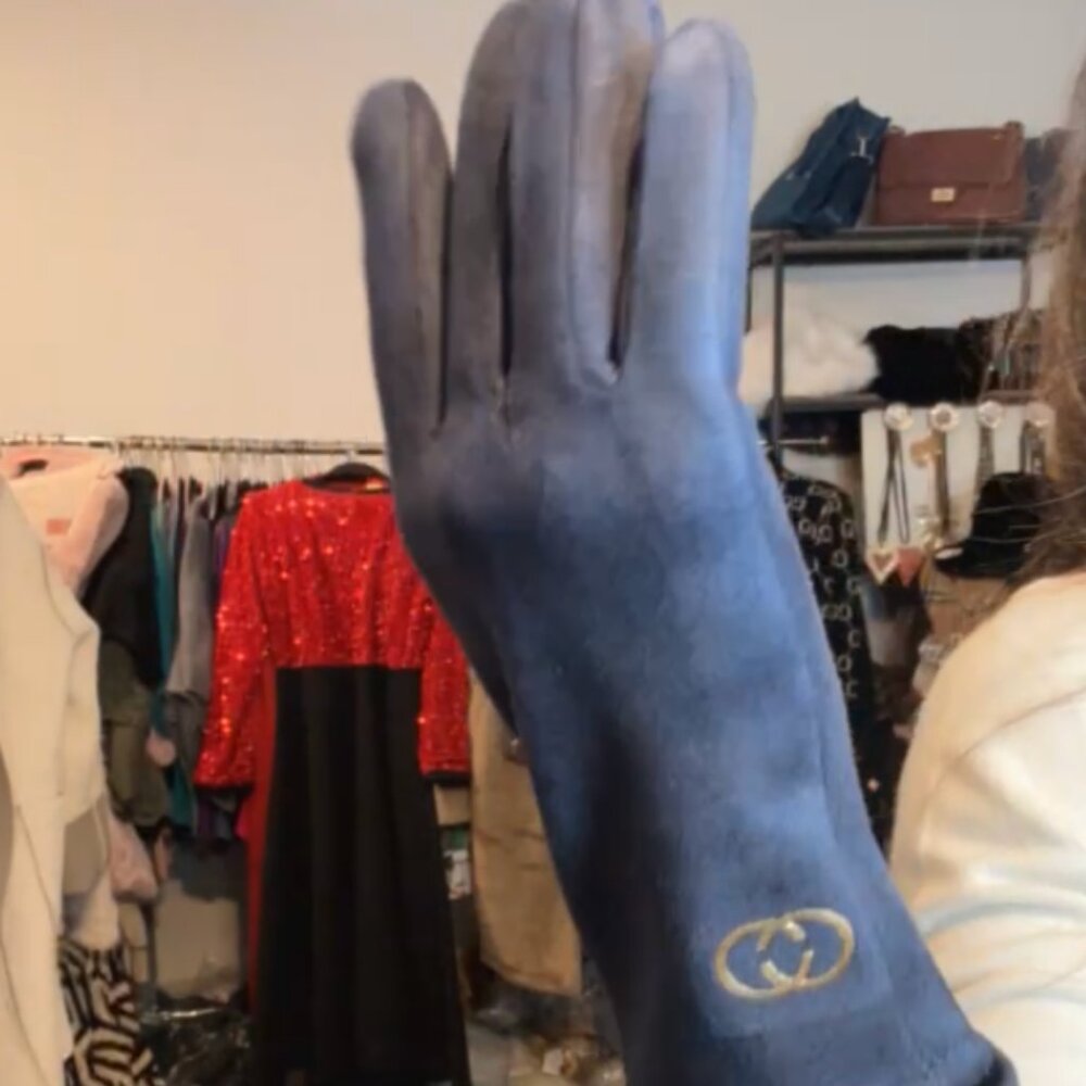 Faux Suede Gloves